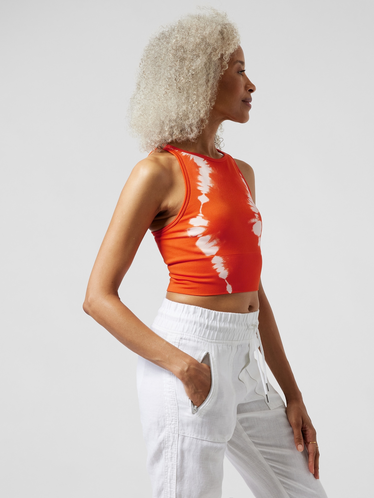 Aurora High Neck Crop Tank Athleta