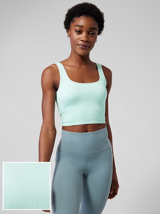 Athleta Aurora Seamless Scoop Crop Tank. 1