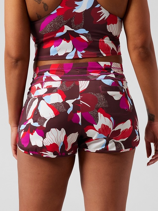 athleta surge printed swim short