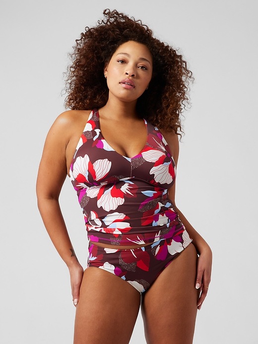 Image number 4 showing, Plunge Tankini D&#45DD