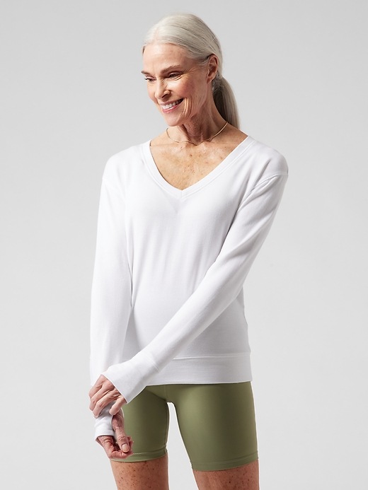 Sunrise V-Neck Sweatshirt | Athleta