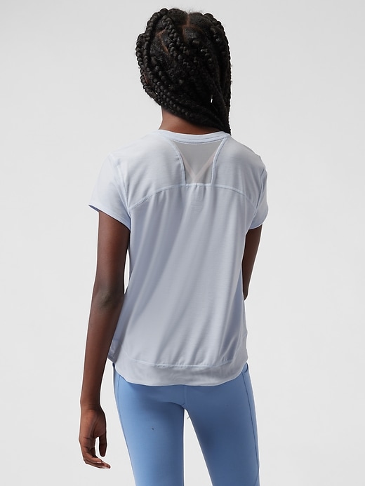 Image number 2 showing, Athleta Girl On the Move Mesh Tee