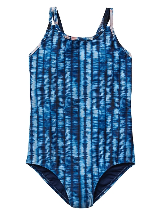 View large product image 1 of 2. Athleta Girl Festival Tie Dye One Piece Swimsuit