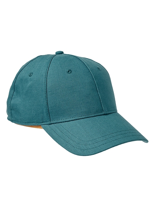 2 of 8 showing, with the color Borealis Green of product Linen Kinetic Baseball Cap