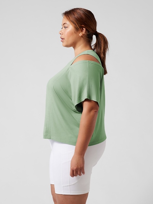 Image number 3 showing, Cold Shoulder Cutout Tee