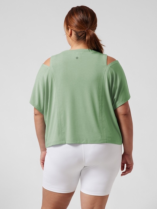 Image number 2 showing, Cold Shoulder Cutout Tee