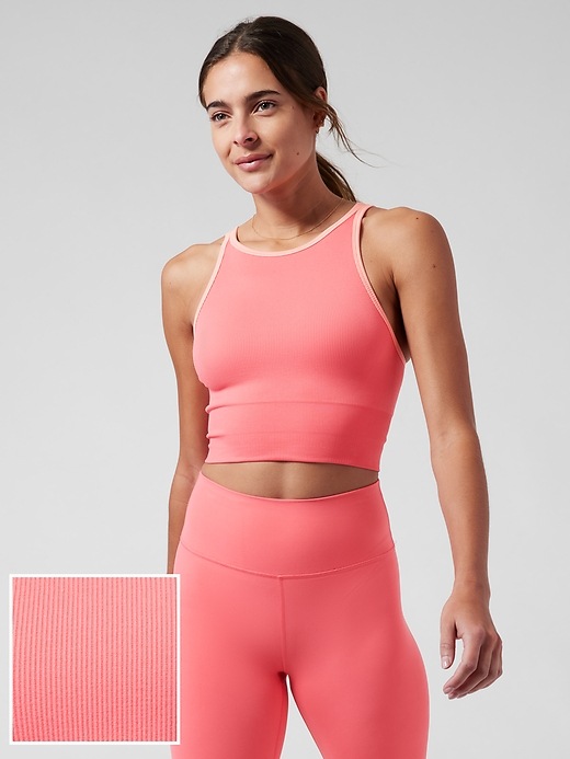 Aurora Seamless High Neck Crop Tank