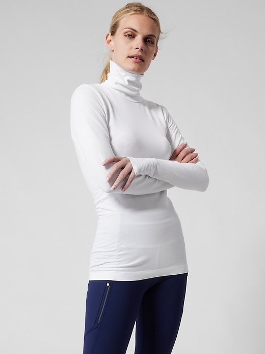 Image number 1 showing, Flurry Blizzard Seamless Turtleneck