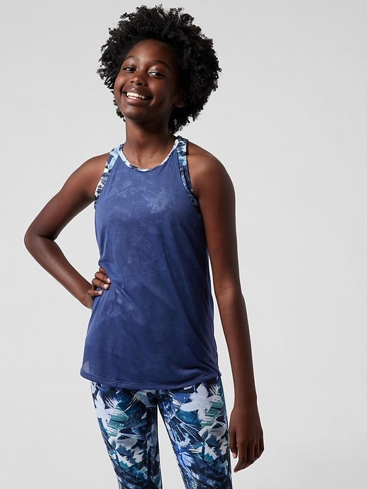 View large product image 2 of 3. Athleta Girl Perfect Pair Tank