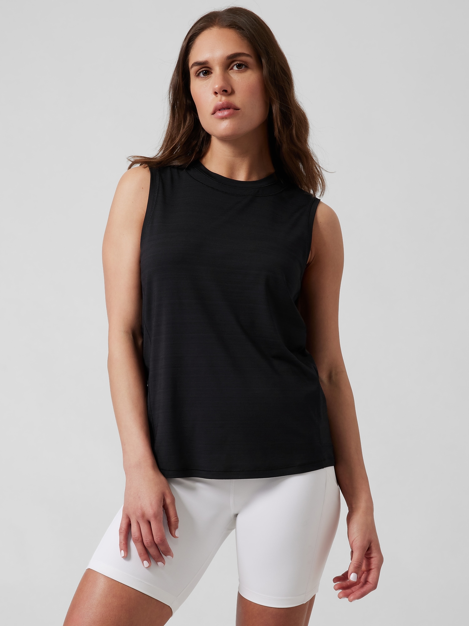 Athleta Pacifica Illume UPF Relaxed Tank black. 1