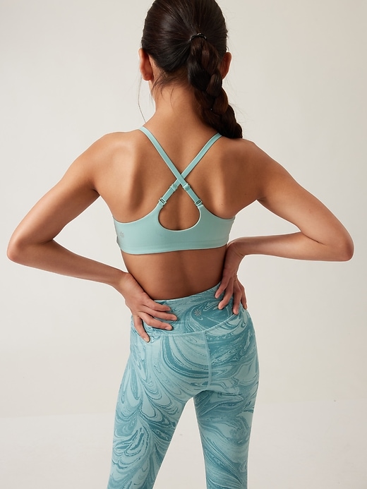 1 of 8 showing, with the color Reef Green of product Athleta Girl Just Right Adjustable Bra