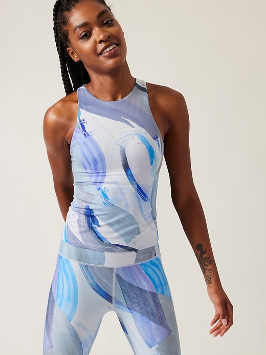 Image number 1 showing, Conscious Printed Support Top A&#45C