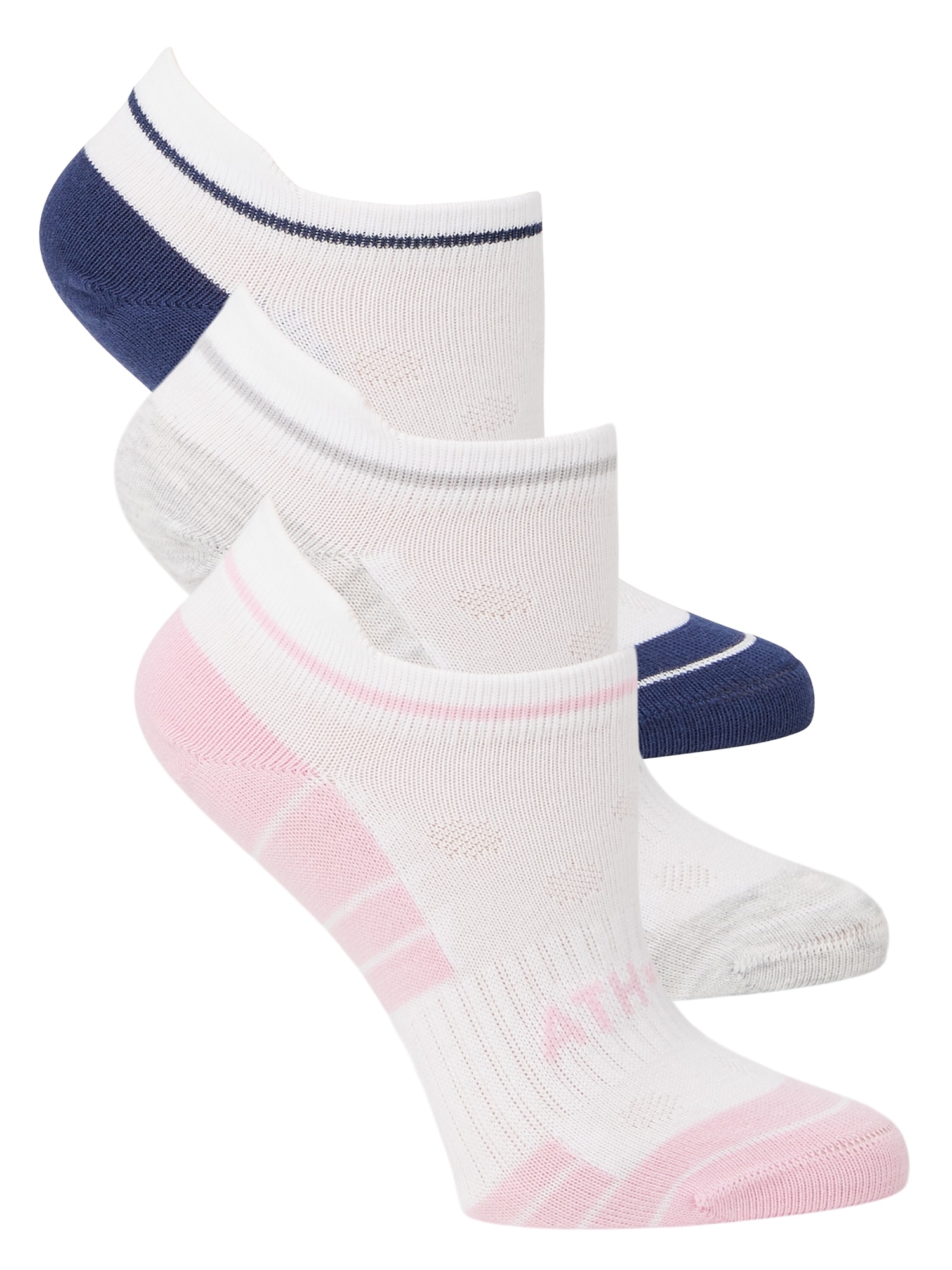 Athleta Girl Everyday Ankle Sock 3-Pack white. 1