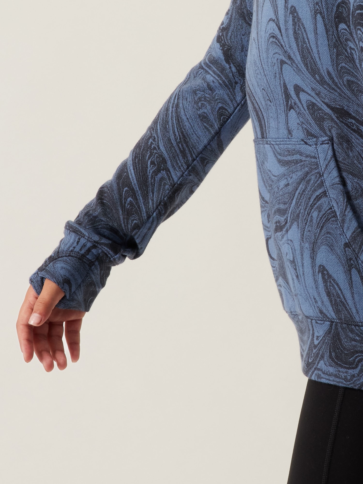Pull à Capuche Athleta Girl Taille XS/6 Bleu - Occasion Parfait état, Manches Longues