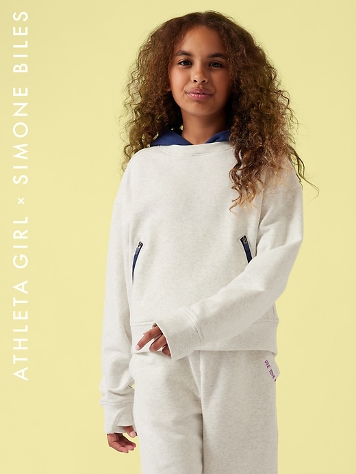 1 of 8 showing, with the color Fog Grey Heather of product SB Oversized Midi Hoodie