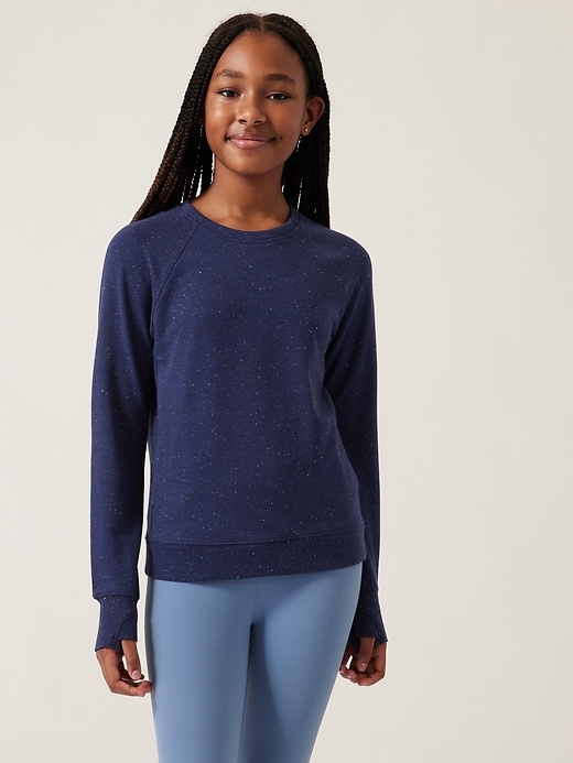 Warm Up Textured Sweatshirt | Athleta