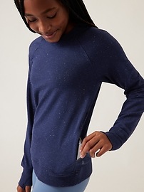 Warm Up Textured Sweatshirt