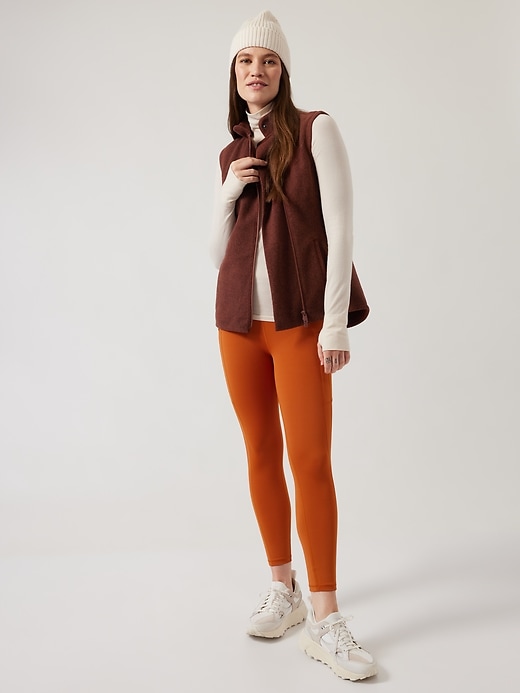2 of 8 showing, with the color Ancient Mahogany of product Stroll Fleece Moto Vest