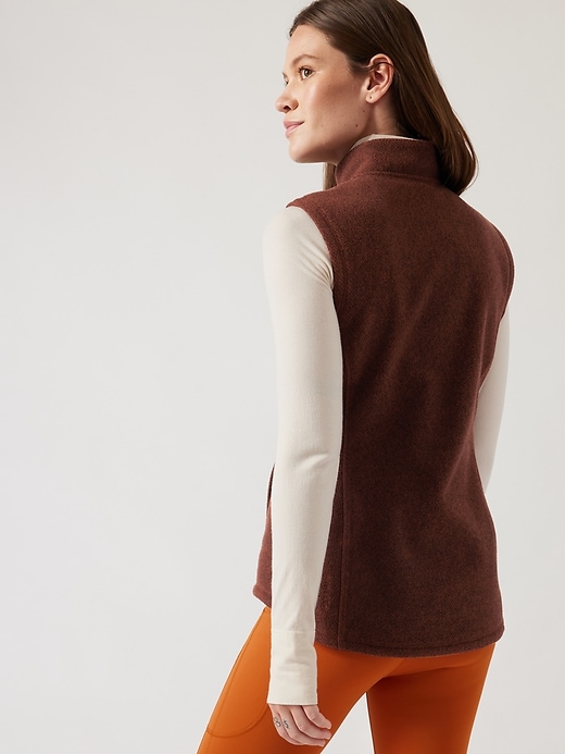 Stroll Fleece Moto Vest Athleta