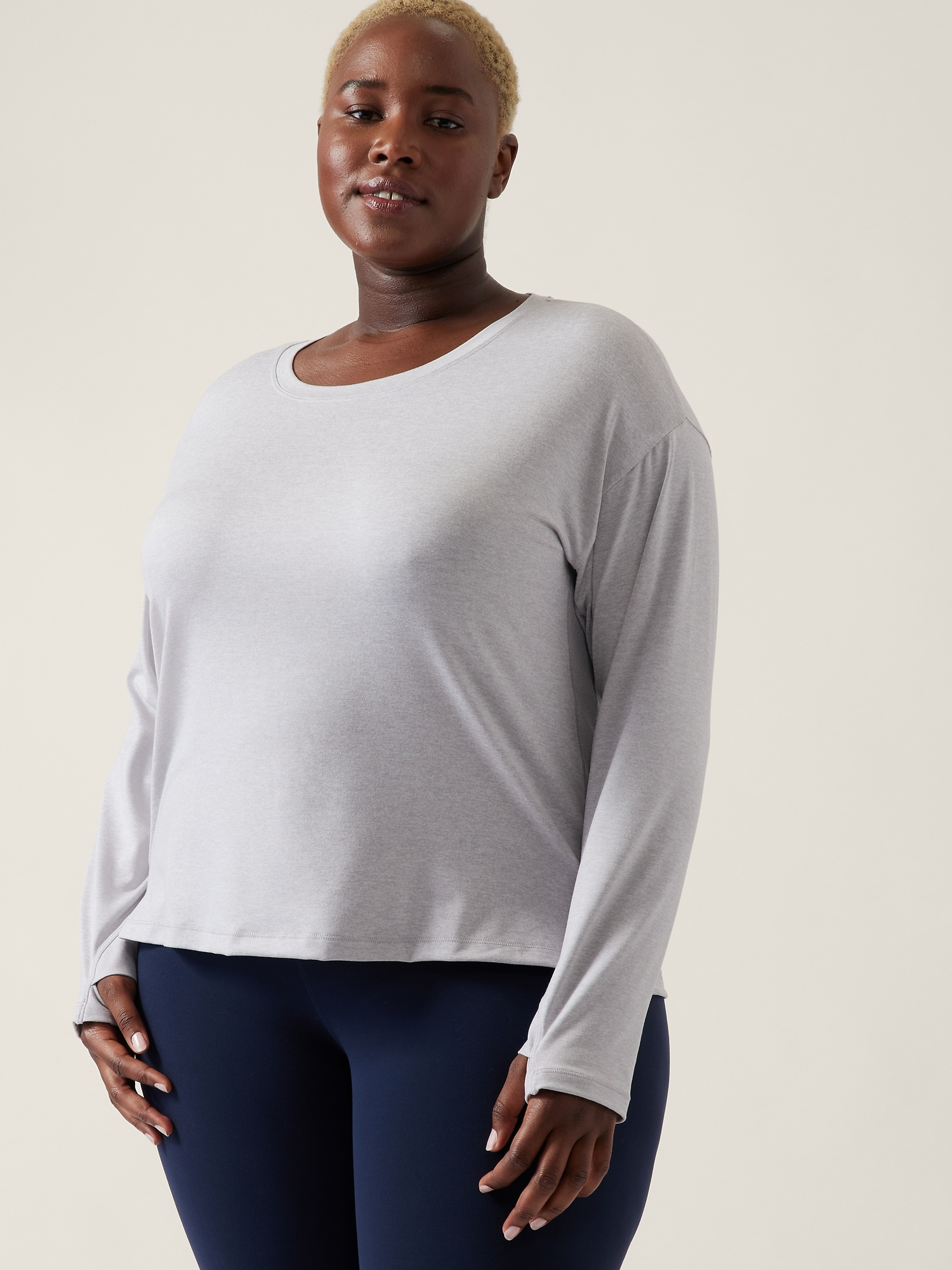 Athleta Uptempo Elevate Top gray. 1