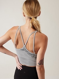 Athleta Aurora Seamless High Neck Crop Tank - ShopStyle Tops