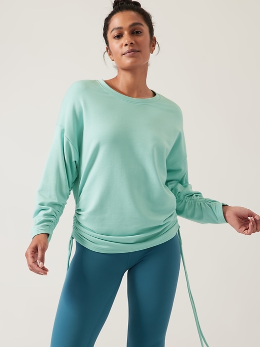 Image number 1 showing, Lombard Ruched Sweatshirt