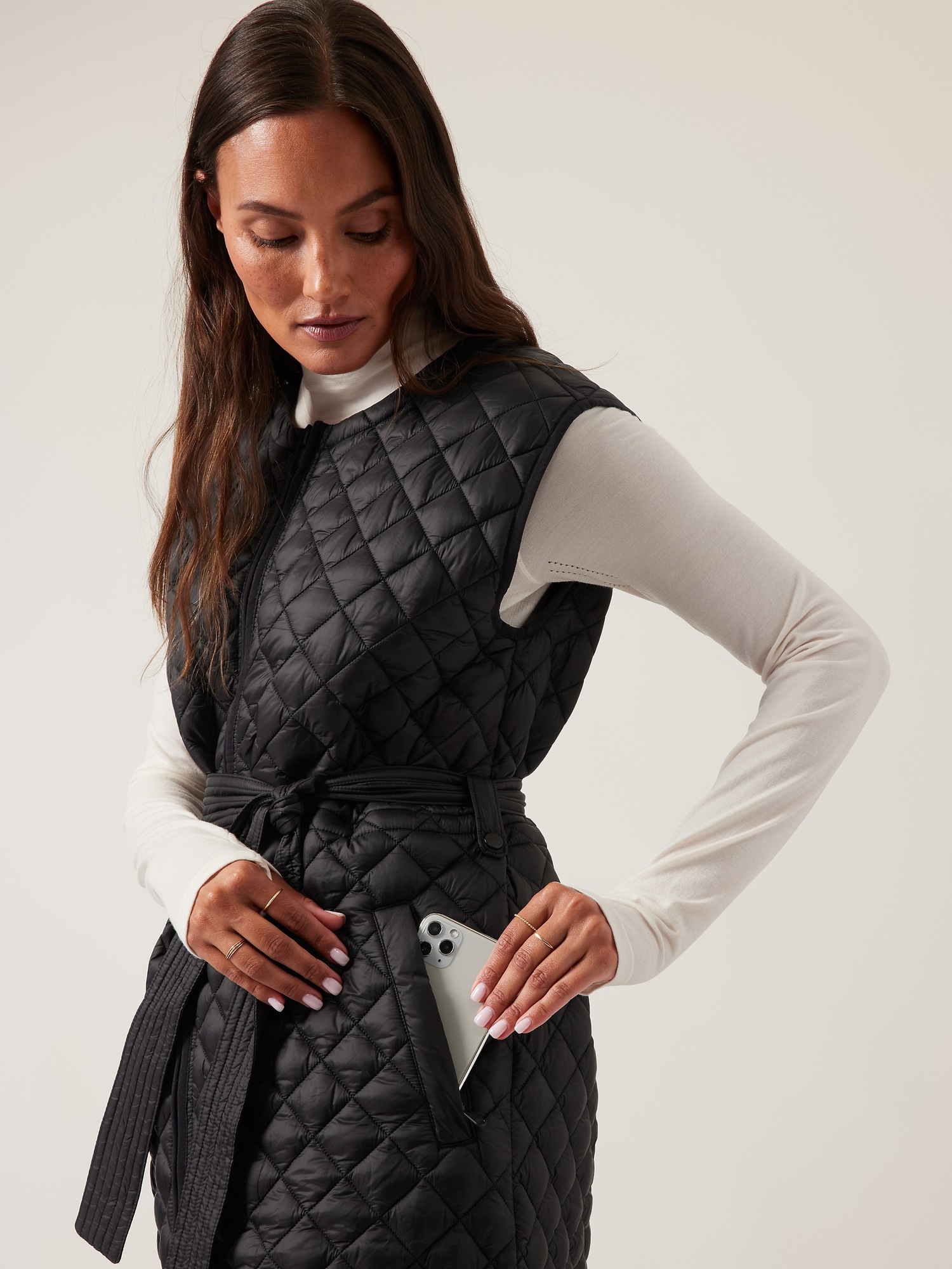 Whisper Featherless Long Vest Athleta