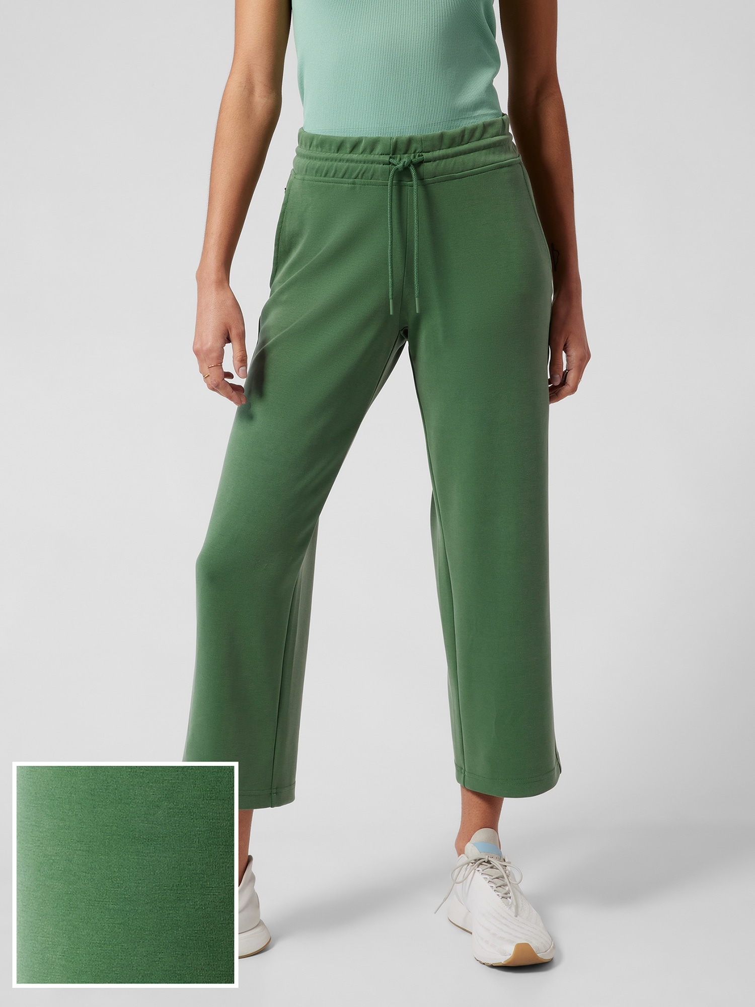 Athleta Camo Green Casual Pants Size 10 (Petite) - 61% off