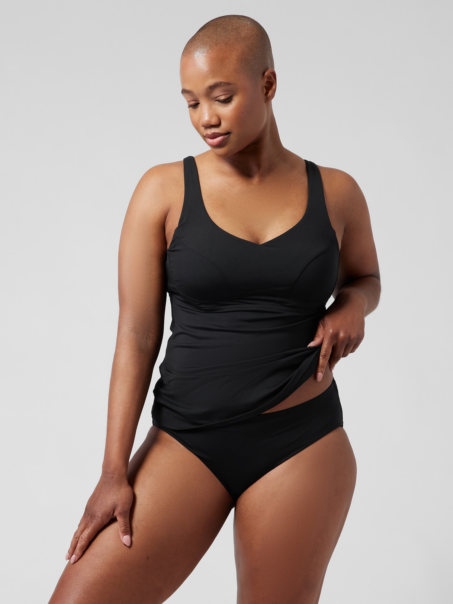 Athleta Bondi Bra Cup Tankini black. 1