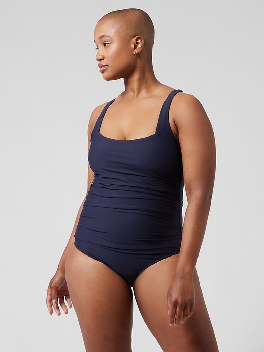 Athleta Square Neck One Piece. 2