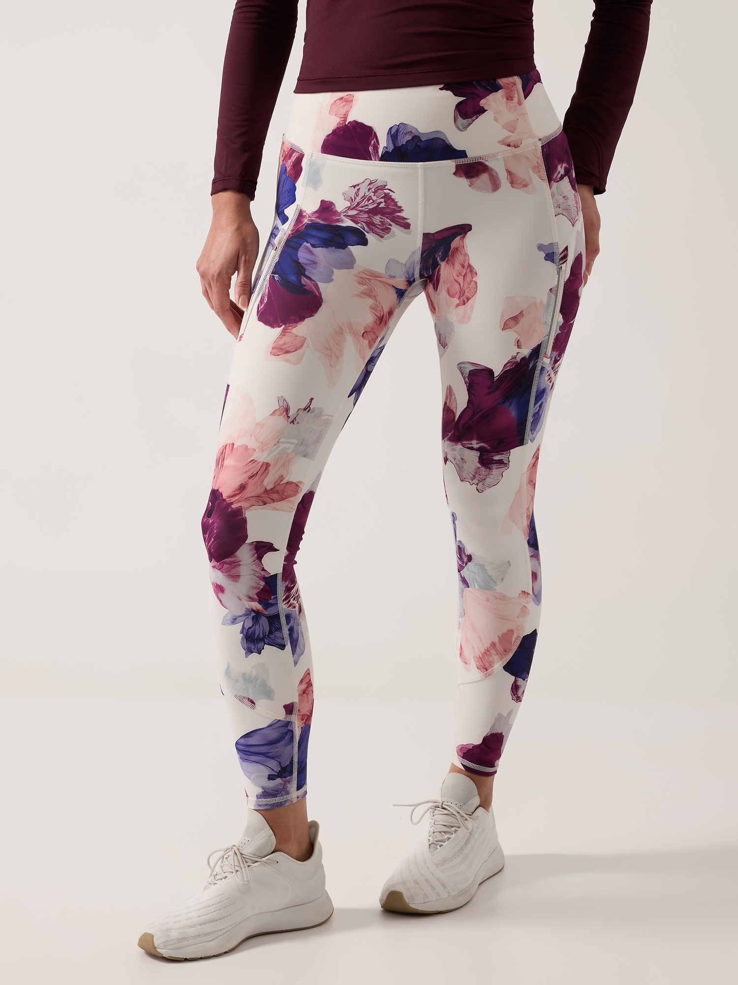 Athleta Womens Size Small Floral Fade Ankle Tight Mesh Cutouts Leggings -  $35 - From Daniele