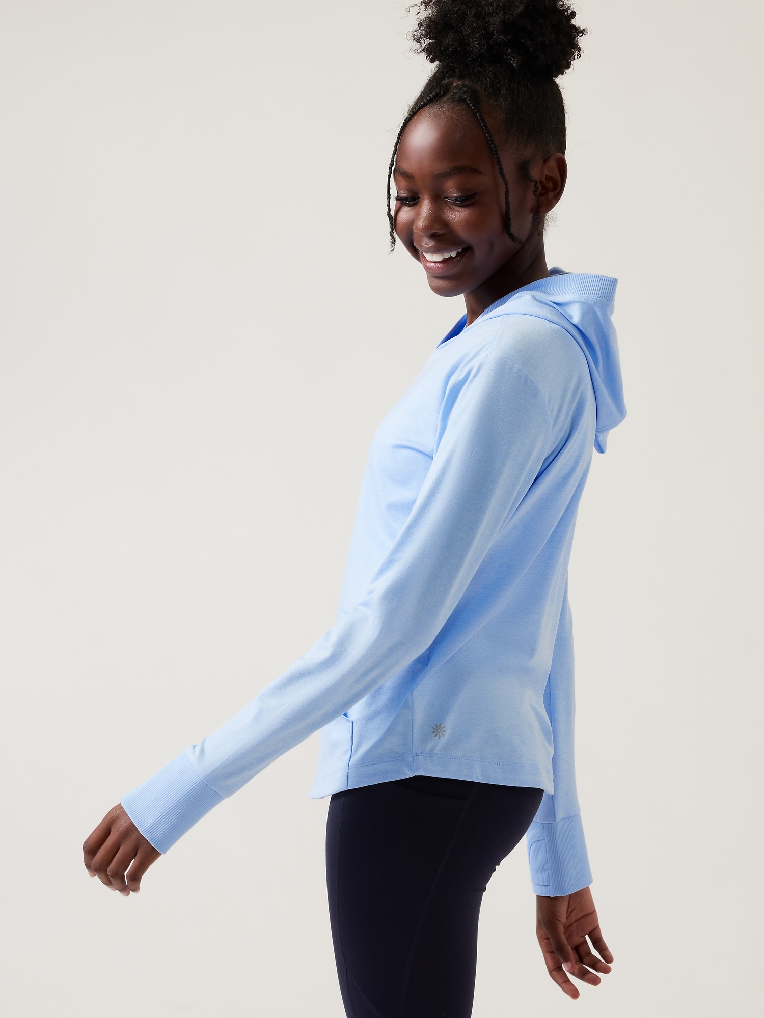 Haut Athleta fille manches longues tricot Uptempo 2.0