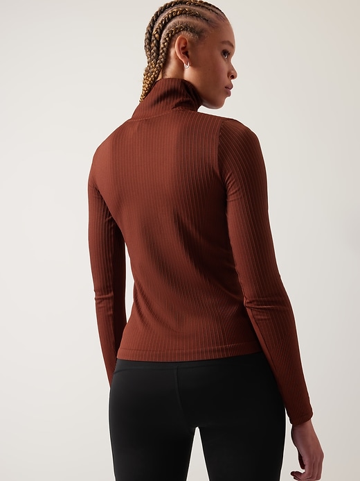 2 of 8 showing, with the color Ancient Mahogany of product Flurry Seamless Henley
