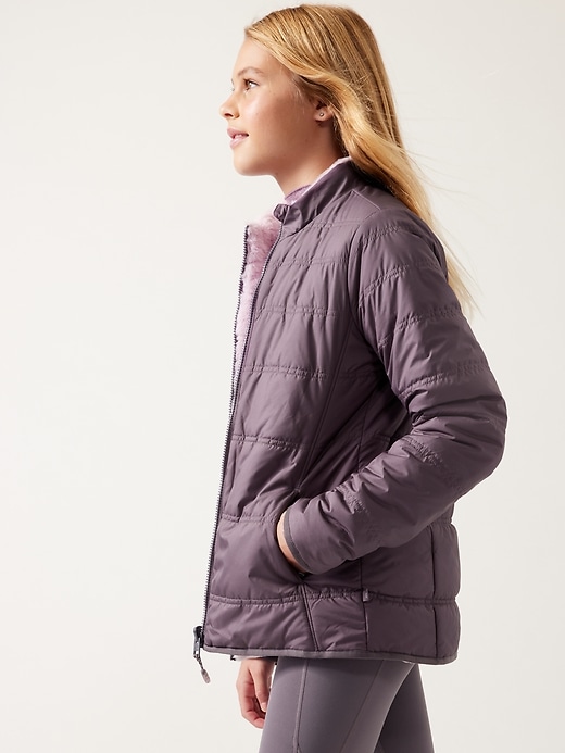 Image number 4 showing, Athleta Girl Reversible Warm + Fuzzy Jacket
