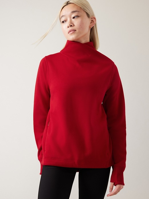 Athleta Cozy Karma Twist Neck Sweatshirt. 2