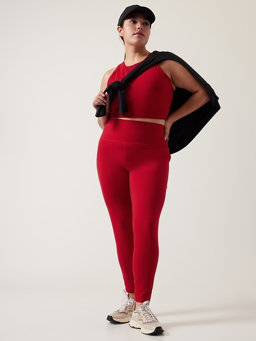 2 of 8 showing, with the color Candy Red of product Conscious Crop Bra D-DD