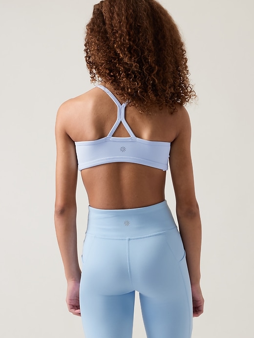 1 of 8 showing, with the color Sea Fog Blue of product Athleta Girl All Day Bra
