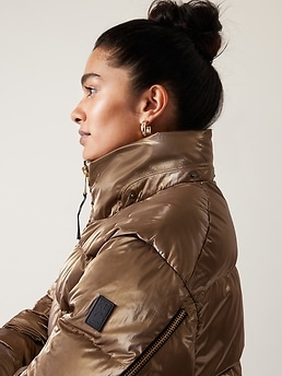 Gap gold clearance puffer jacket