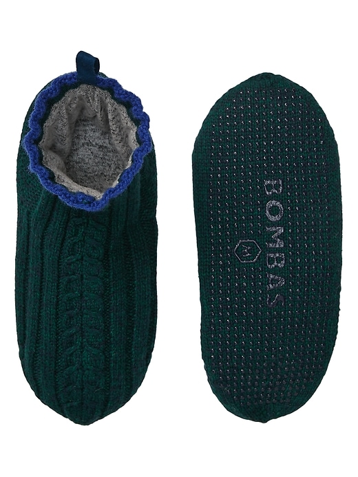 Bombas Cable Knit Marl Gripper Slipper