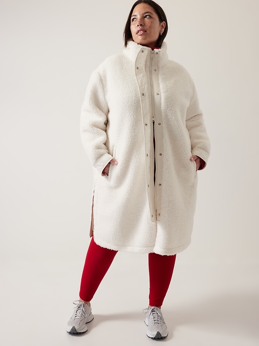 Cozy Sherpa Coat Athleta