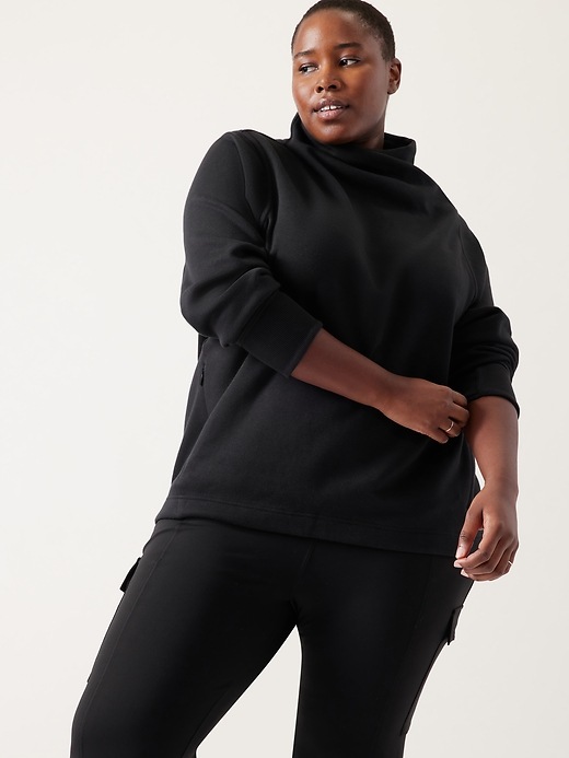 Cozy Karma Twist Neck Sweatshirt | Athleta