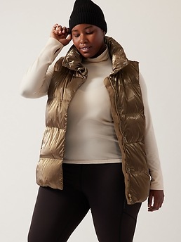 athleta silver vest