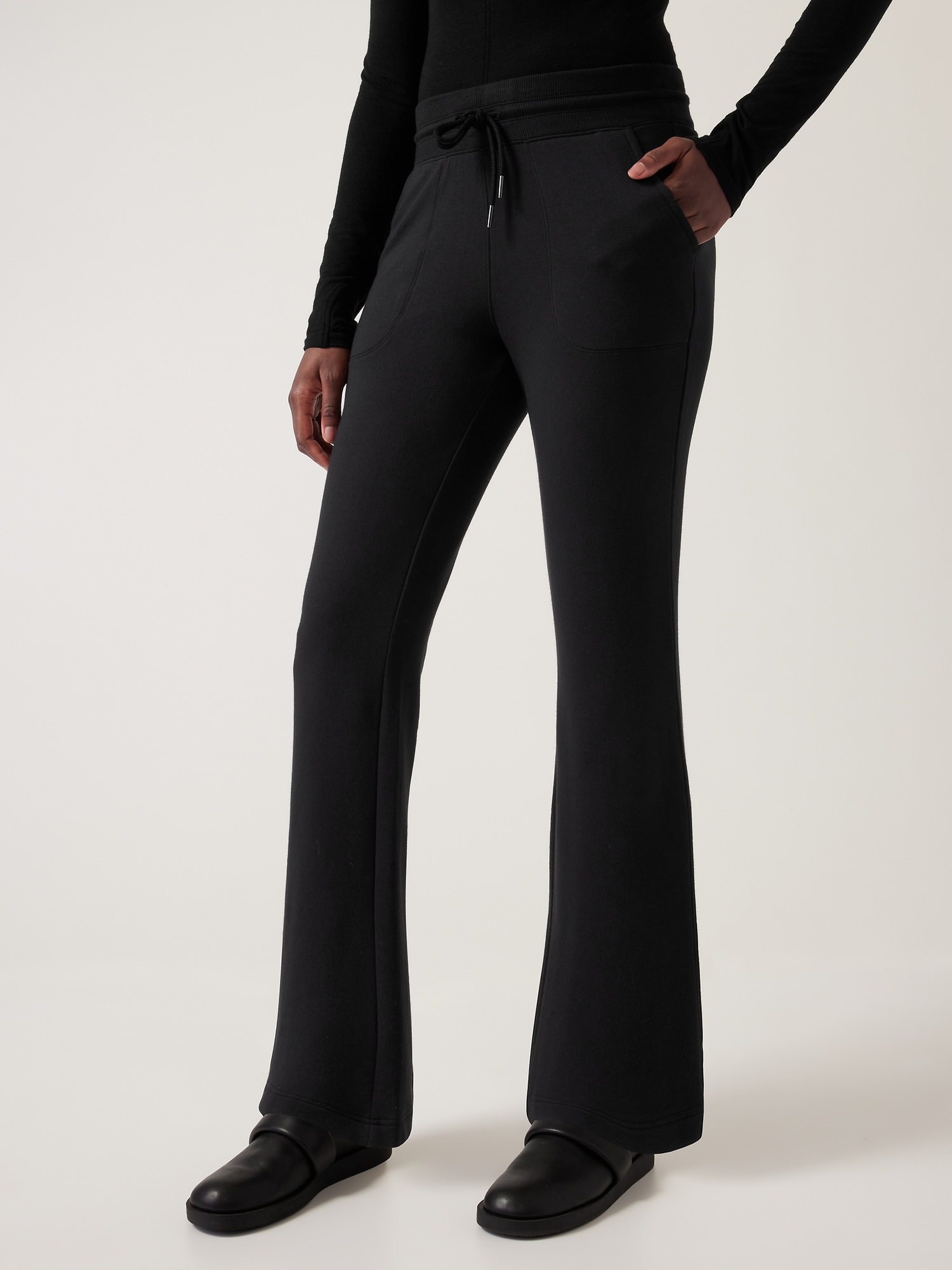 Athleta Elation Women's Flare Pants -Black, Size Large/Tall