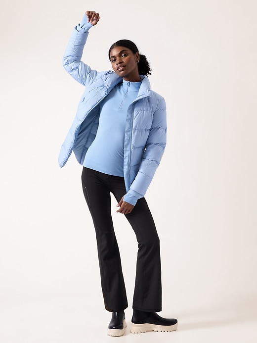 2 of 8 showing, with the color Heron Blue of product Momentum Seamless Half Zip
