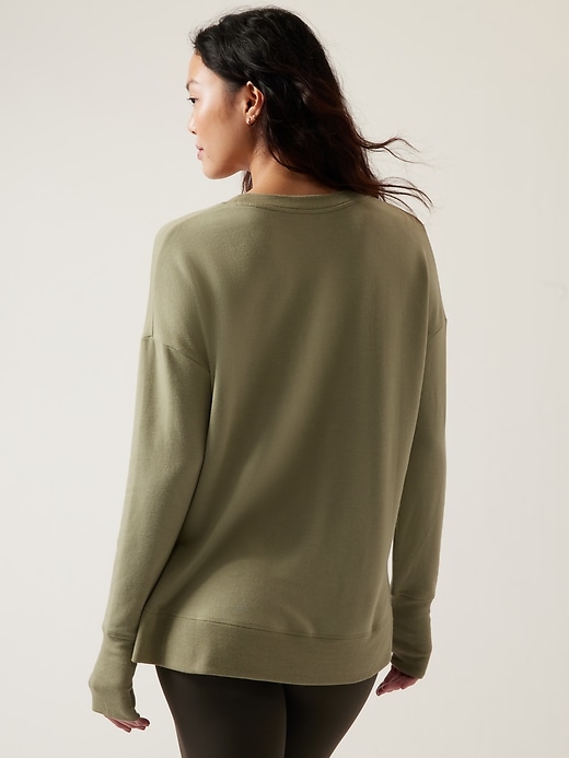 2 of 8 showing, with the color Eucalyptus Olive of product Coaster Luxe Sweatshirt