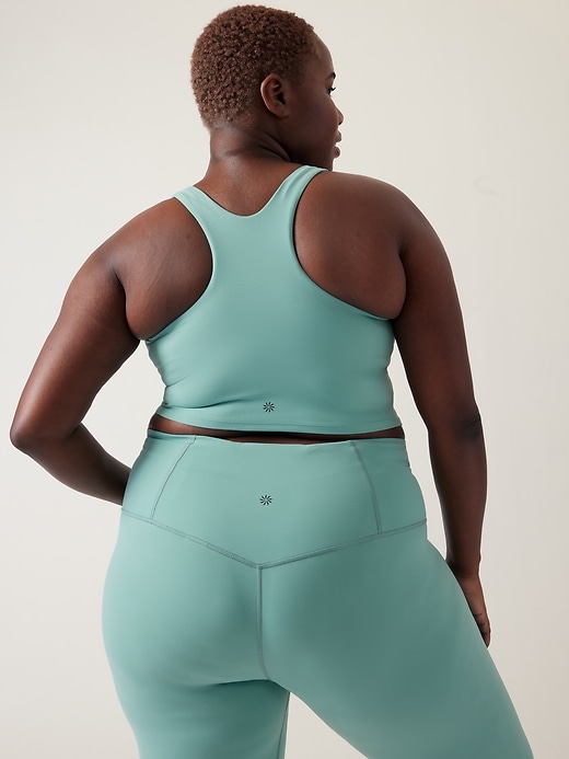 2 of 8 showing, with the color Dusty Jade of product Conscious Crop Bra D-DD