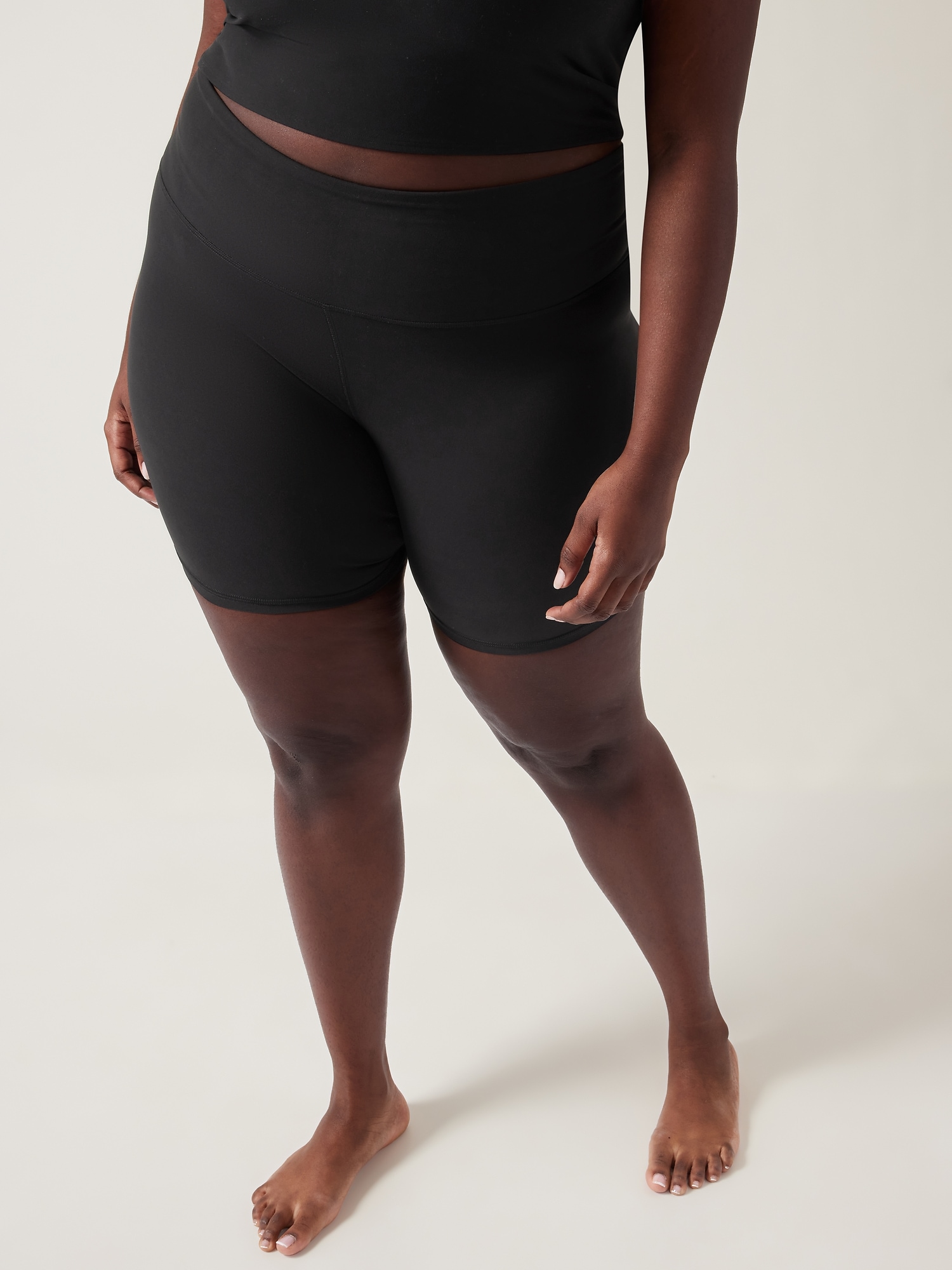 Athleta Elation Ultra High Rise 7 Short black. 1