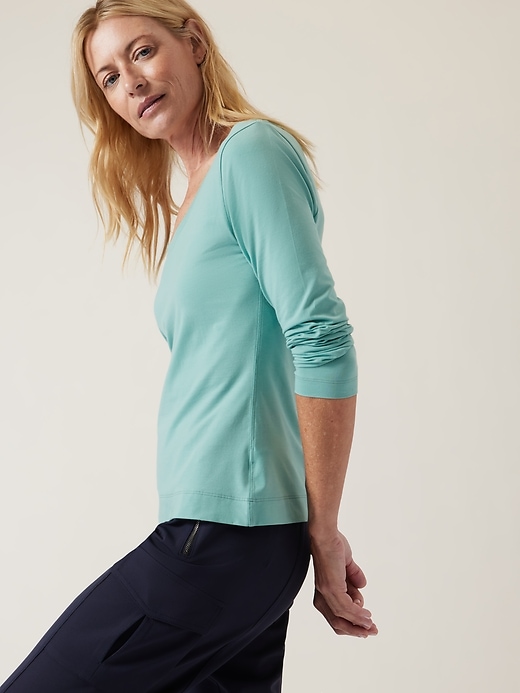 Image number 3 showing, Outbound Scoop Neck Top