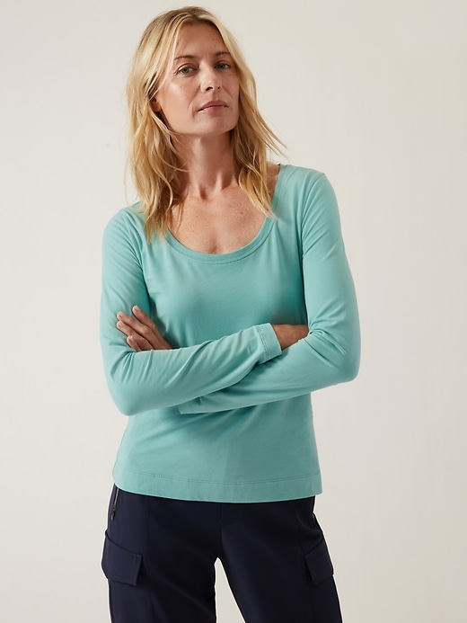 Image number 1 showing, Outbound Scoop Neck Top