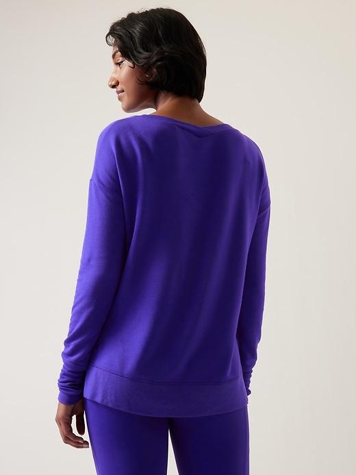 Image number 2 showing, Coaster Luxe V &#45Neck Sweatshirt